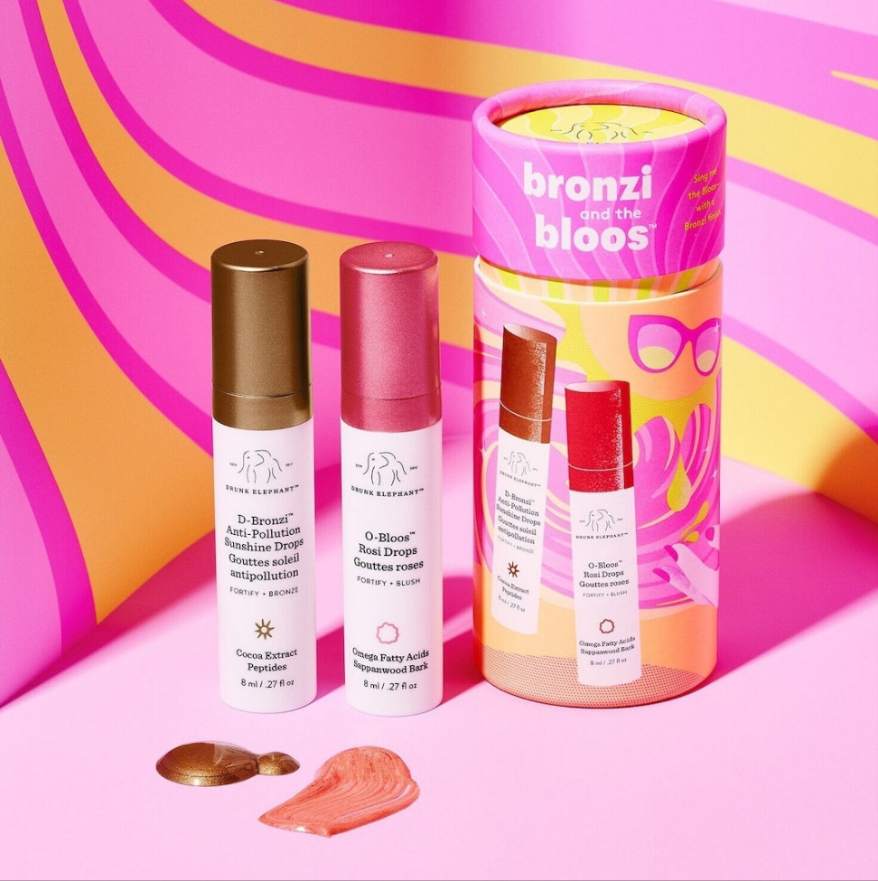 Drunk Elephant
Bronzi and the Bloos Color Serum Duo