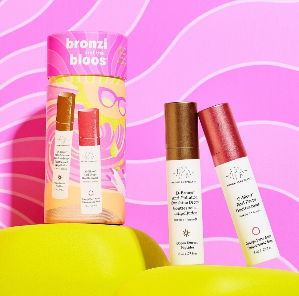 Drunk Elephant
Bronzi and the Bloos Color Serum Duo