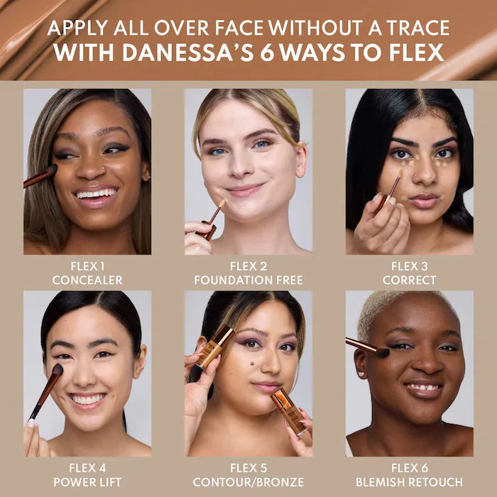 Danessa Myricks Beauty
Yummy Skin Lift & Flex Hydrating Concealer With Hyaluronic Acid & Caffeine Color: 8 - medium with golden olive undertones