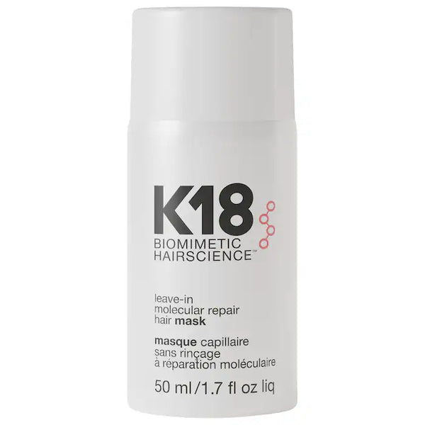 K18 Biomimetic Hairscience
Leave-In Molecular Repair Hair Mask Size: 1.7 oz/ 50 mL