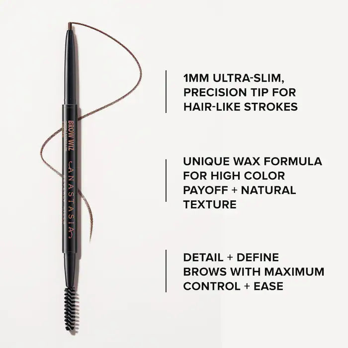 Anastasia Beverly Hills
Brow Wiz® Ultra-Slim Precision Eyebrow Defining Pencil Color: Medium Brown - (formerly Medium Ash) suggested for light/medium brown & silver hair