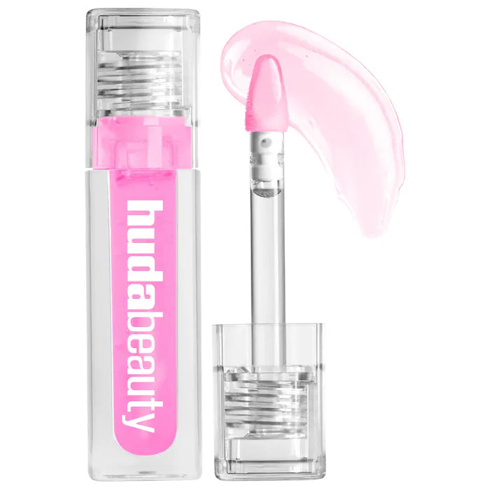 HUDA BEAUTY
Faux Filler Ultra-Hydrating Tinted Jelly Lip Oil Color: Juicy Goji - sheer electric pink