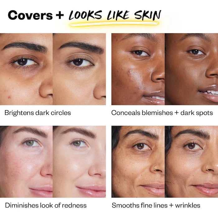 Kosas
Revealer Super Creamy + Brightening Concealer with Caffeine and Hyaluronic Acid Color: Tone 05 W - medium with golden undertones