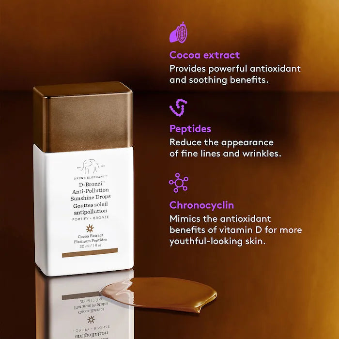 Drunk Elephant
D-Bronzi™ Bronzing Drops with Peptides