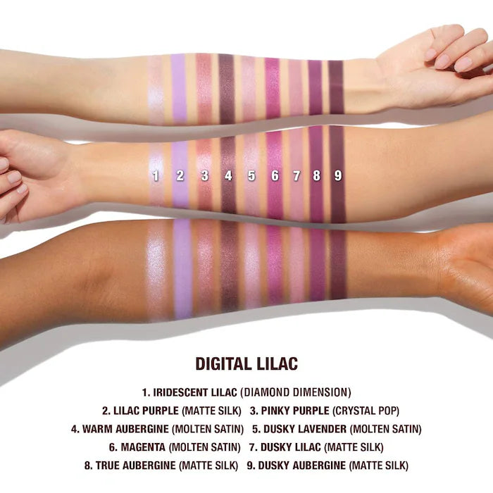 Charlotte Tilbury
Charlotte’s Beautifying Eye Trends Eyeshadow Palette Color: Digital Lilac
