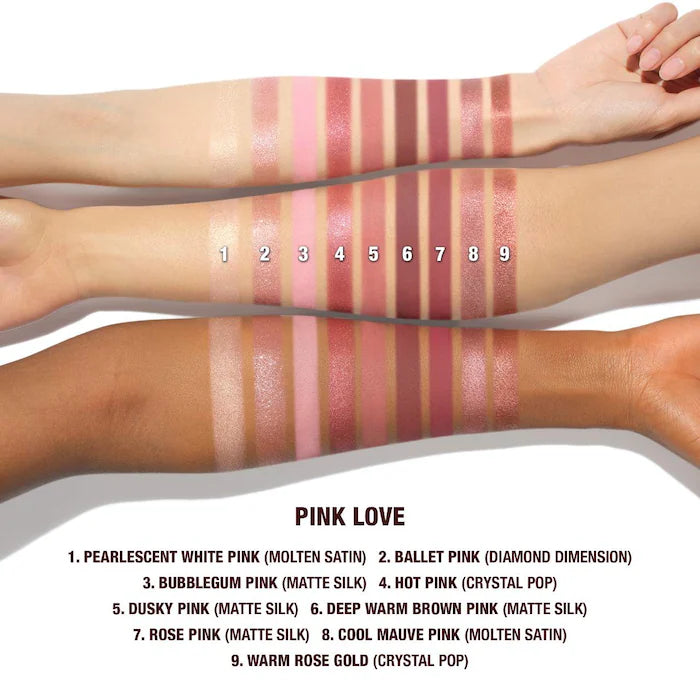 Charlotte Tilbury
Charlotte’s Beautifying Eye Trends Eyeshadow Palette Color: Pink LoveOut