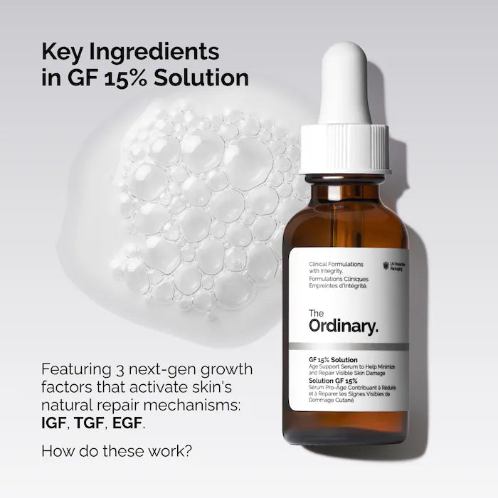 The Ordinary
GF 15% Serum for Visible Skin Repair and Wrinkles Size:30mL