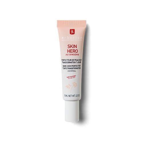 Erborian Skin Hero – Bare skin perfector
Non-tinted bare skin perfector: smooths, blurs and illuminates 15ml
