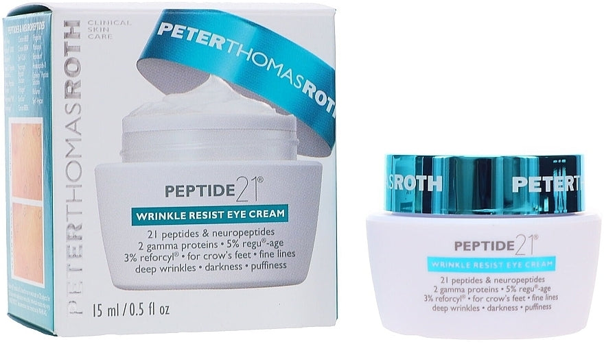 Peter Thomas Roth Peptide 21™ Wrinkle Resist Eye Cream, Size:15ml
Rich, anti-aging formula