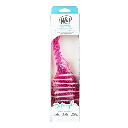 The Wet Brush Shower Detangler Brush - Pink Glitter