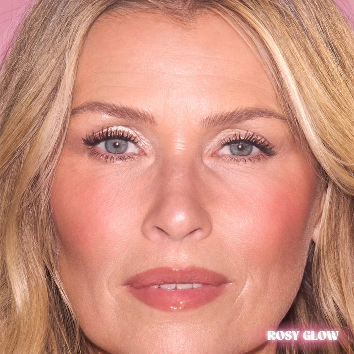 Charlotte Tilbury
Unreal Lip + Cheek Glow Blush Stick with Hyaluronic Acid Color: Rosy Glow - warm rosy pink