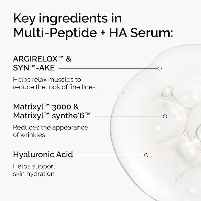 The Ordinary
Multi-Peptide + Hyaluronic Acid Serum for Firmness and Elasticity Size:30ml