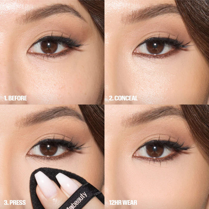 HUDA BEAUTY
Easy Bake Airbrush Matte Pressed Setting Powder Color: Cherry Blossom Cake - ultra fair with cool undertones