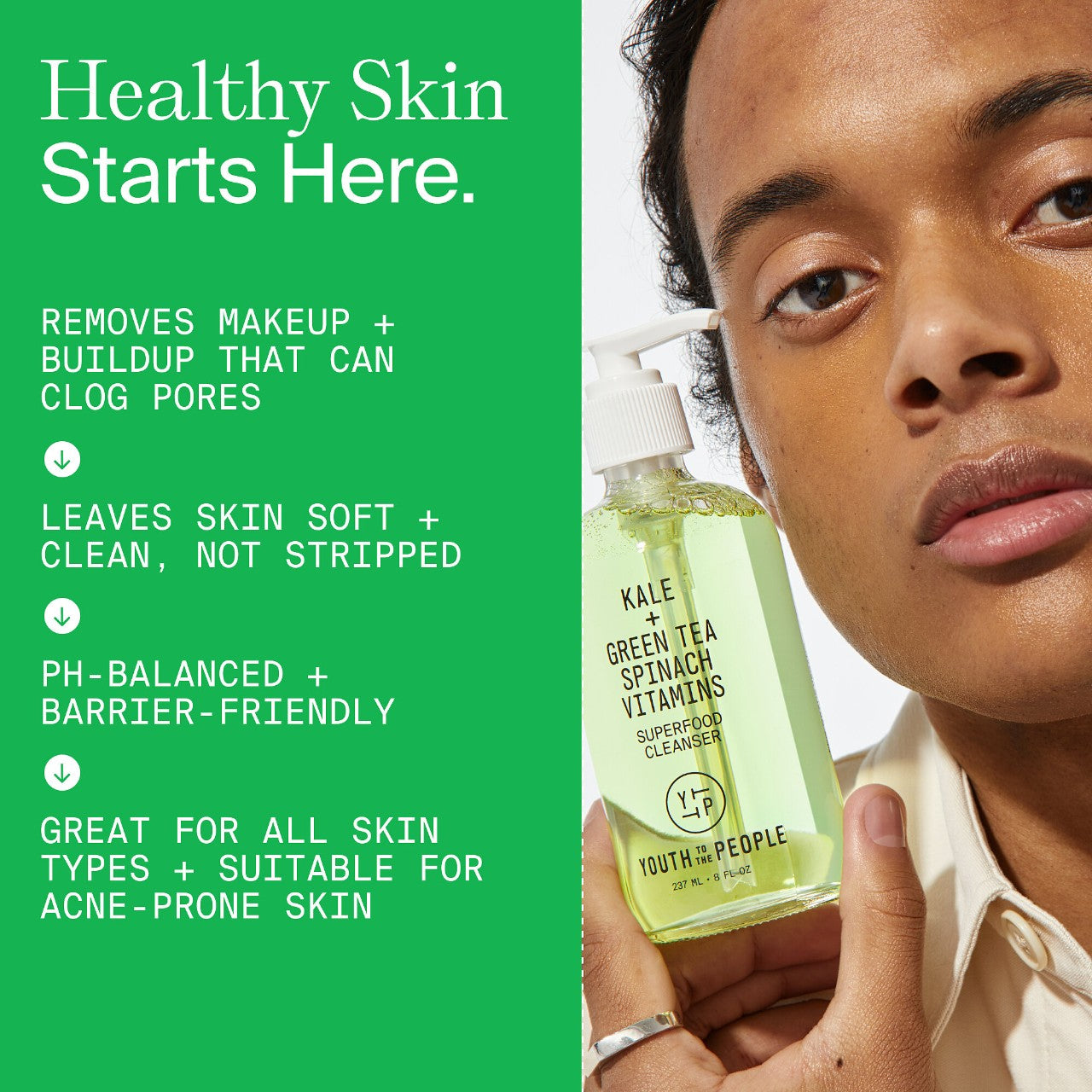 Youth To The People
Mini Superfood Gentle Antioxidant Refillable Cleanser Size: 2 oz/ 59 mL