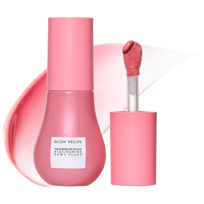 Glow Recipe
Watermelon Glow Niacinamide Dewy Flush - Brightening Serum Blush Color: Watermelon Flush - Natural Light Cool Tone Pink