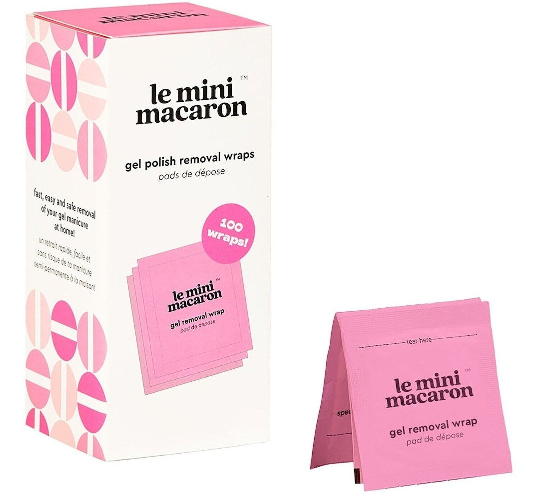 Le Mini Macaron Gel Polish Remover Wraps