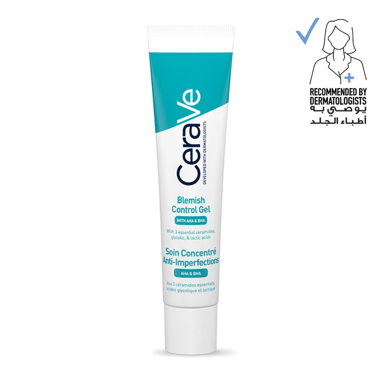 CeraVe
Blemish Control Gel Facial Moisturiser For Acne & Blemishes with Glycolic Acid and Lactic Acid AHA/BHA
