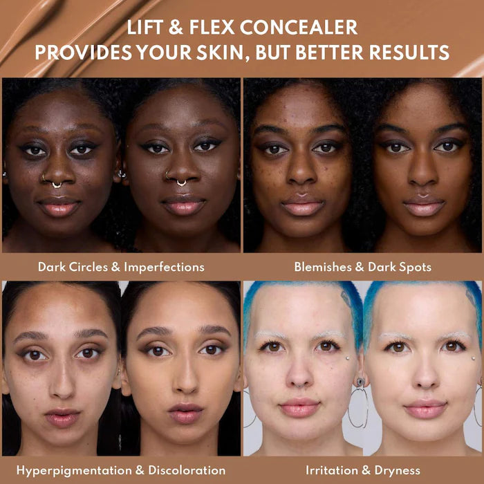 Danessa Myricks Beauty
Yummy Skin Lift & Flex Hydrating Concealer With Hyaluronic Acid & Caffeine Color: 8 - medium with golden olive undertones