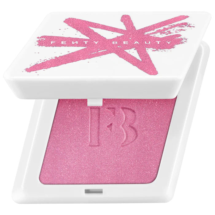 Fenty Beauty by Rihanna
Fenty Cheeks Suede Waterproof Powder Blush Color: Wattabrat - shimmering baby pink