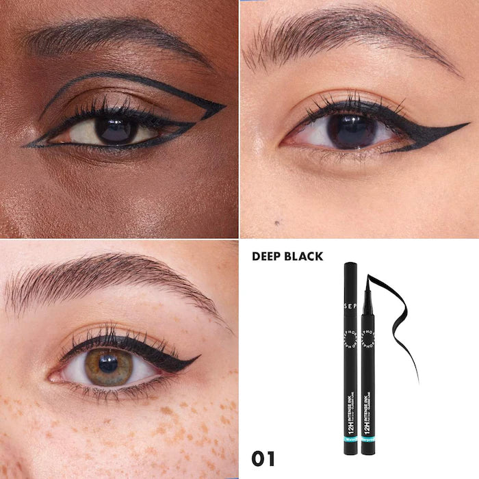 SEPHORA COLLECTION
Intense Ink 12HR Classic Felt Eye Liner Color: 01 Deep Black - matte deep black