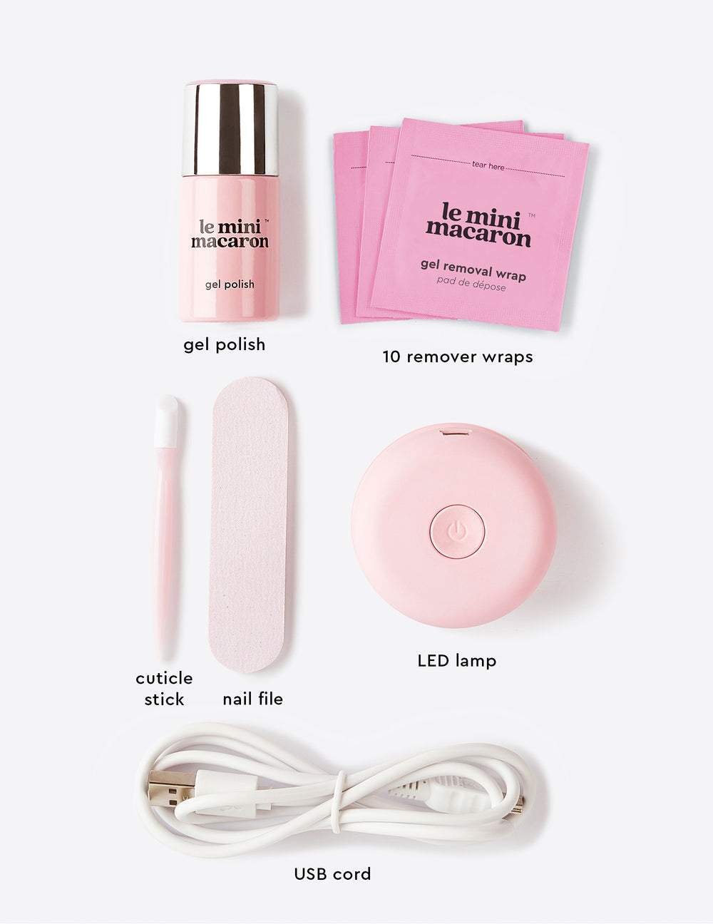 Le Mini Macaron Fairy Floss - Gel Manicure Kit