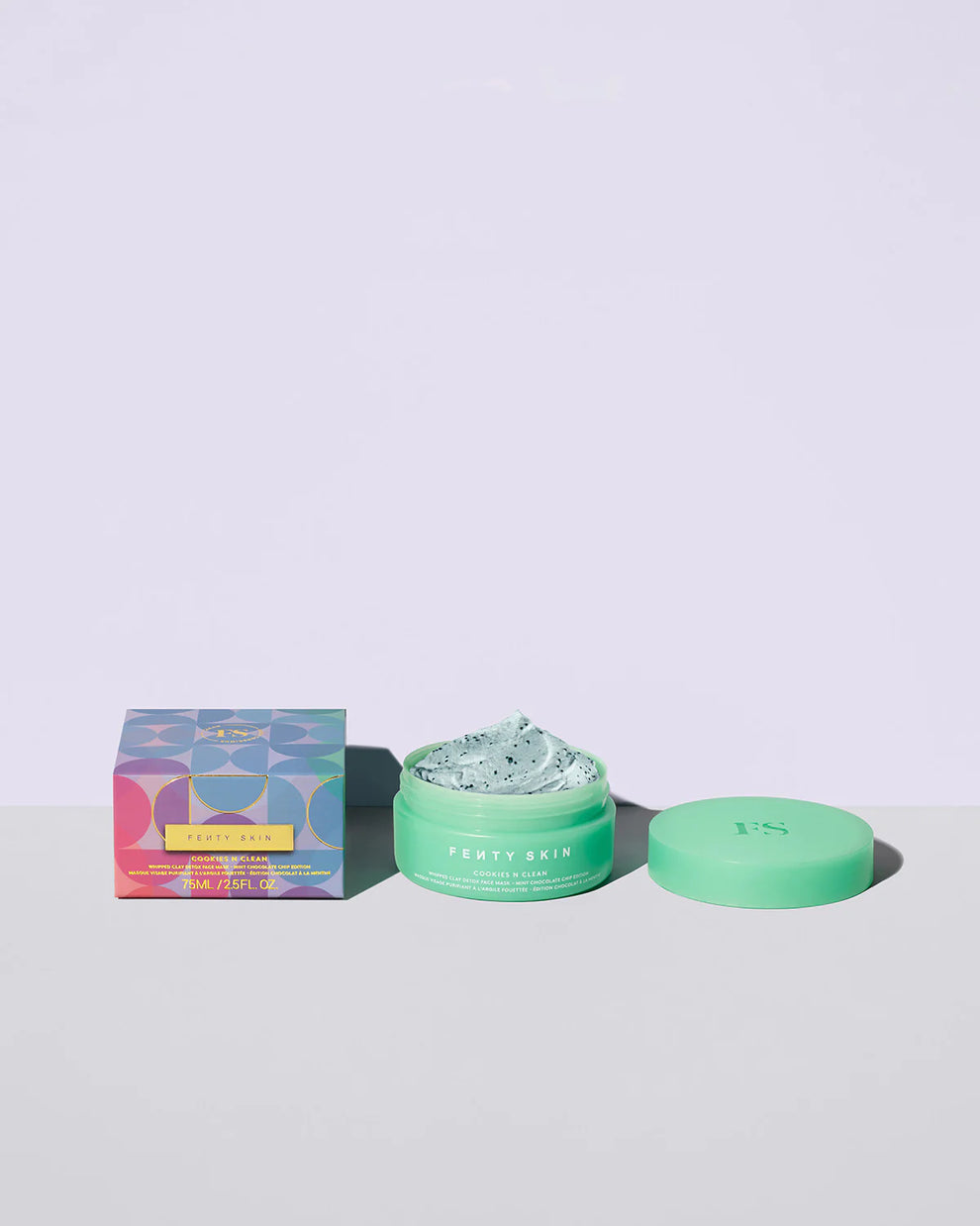 Fenty Skin - LIMITED EDITION COOKIES N CLEAN WHIPPED CLAY DETOX FACE MASK: MINT CHOCOLATE CHIP EDITION Size 75 mL