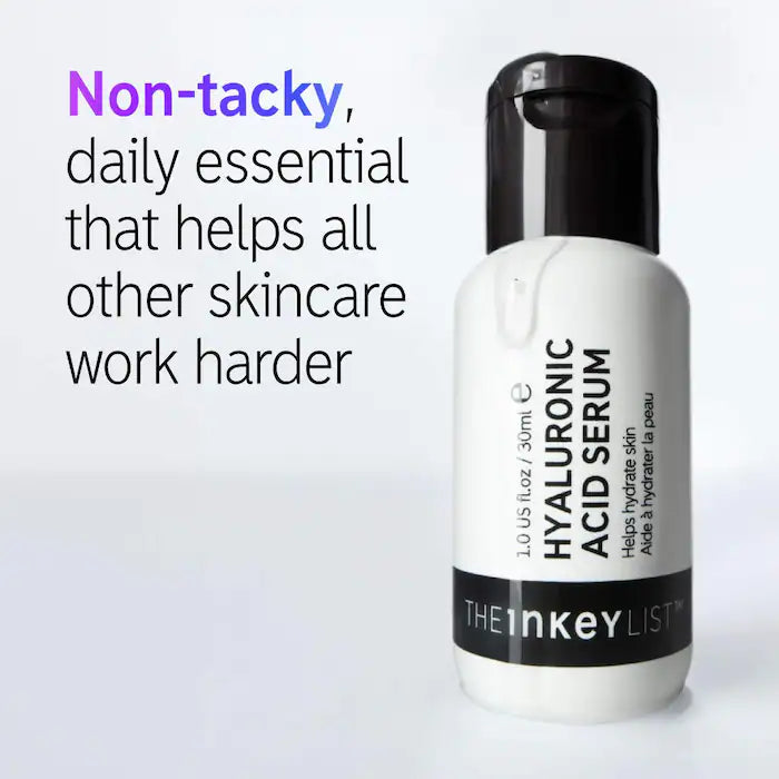 The INKEY List
Hyaluronic Acid (HA) Hydrating Face Serum Size: 1 oz/ 30 mL