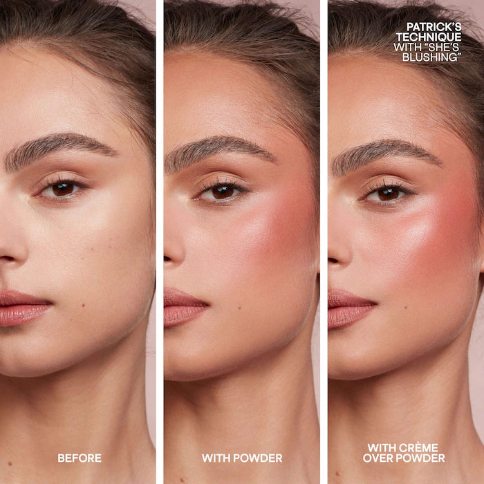 PATRICK TA
Mini Must-Have Major Headlines Double-Take Crème & Powder Blush Duo Set