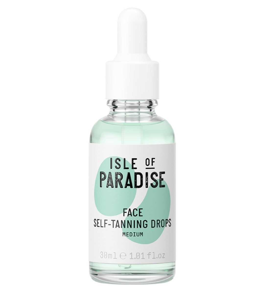 ISLE OF PARADISE Medium Self-Tanning Face Drops Size:30ml
