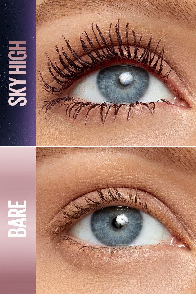 Maybelline Sensational Sky High® Washable Mascara Makeup Color:Burgundy Haze