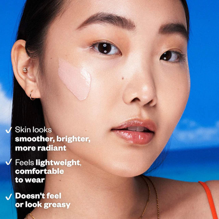 Kosas
DreamBeam Silicone-Free Mineral Sunscreen SPF 40 with Ceramides and Peptides Color: DreamBeam