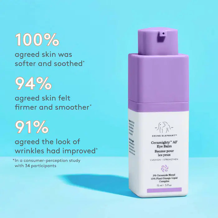Drunk Elephant
Ceramighty™ AF Eye Cream with Ceramides Size: 0.5 oz / 15 mL
