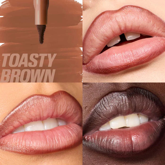 HUDA BEAUTY
Lip Contour Lip Stain for 12-Hour Wear Color: Toasty Brown - caramel brown