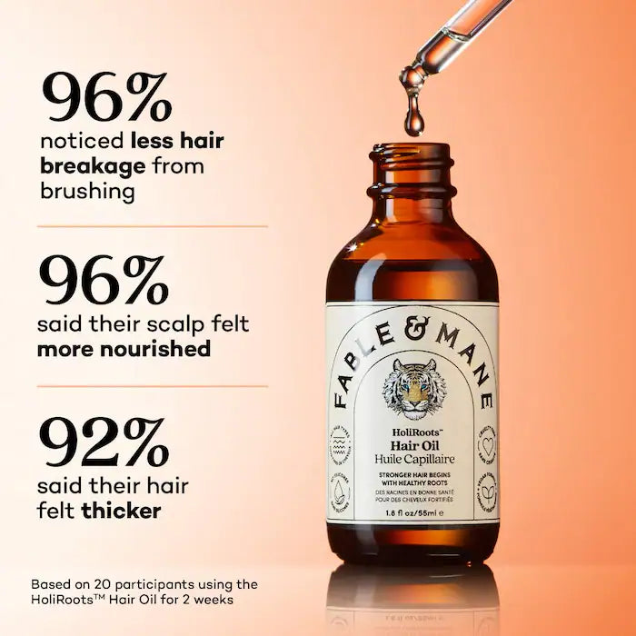 Fable & Mane
HoliRoots™ Pre-Wash Treatment Oil for Thinning Hair Size: 1.8 oz/ 55 mL