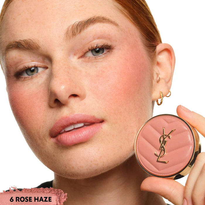 Yves Saint Laurent
Make Me Blush 24H Buildable Powder Blush
Color: 6 Rose Haze - soft nude pink