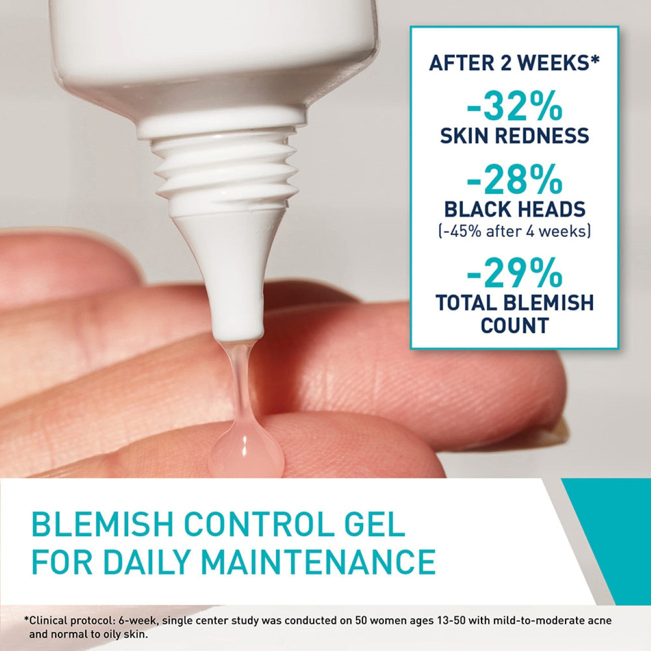 CeraVe
Blemish Control Gel Facial Moisturiser For Acne & Blemishes with Glycolic Acid and Lactic Acid AHA/BHA