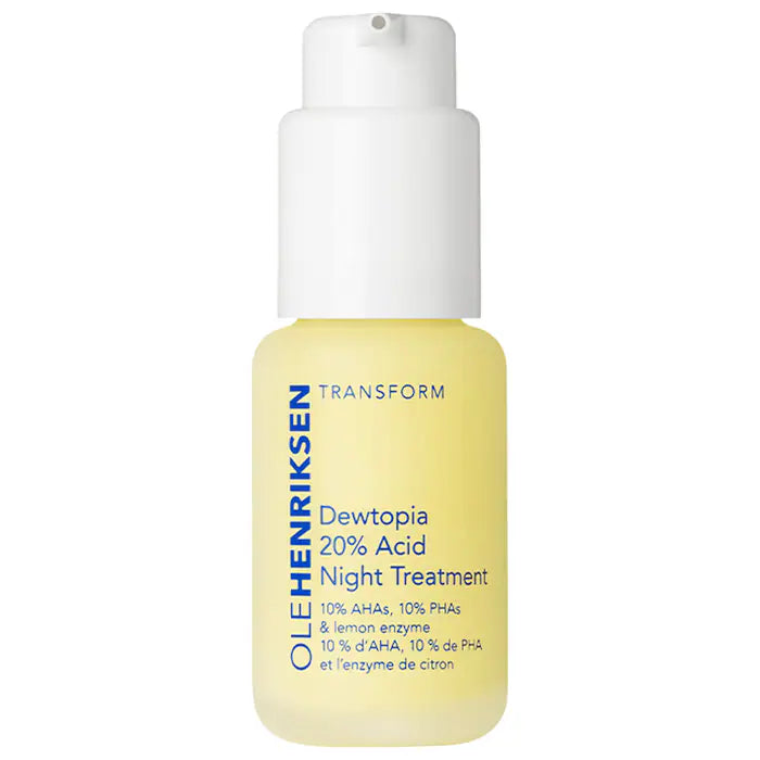 OLEHENRIKSEN
Dewtopia 20% PHA/AHA Retexturizing Night Serum Size: 1 oz/ 30 mL