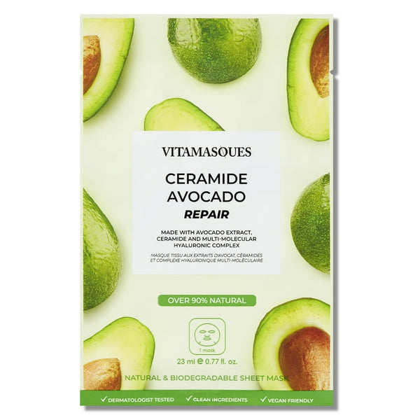 Vitamasques
Ceramide Avocado Repair Sheet Mask Size:1 Sheet