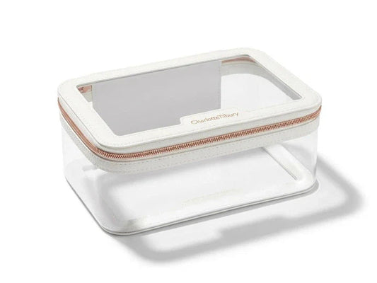 Charlotte Tilbury White Unreal Cosmetic Bag