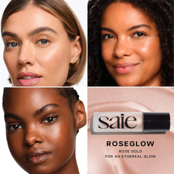 Saie
Glowy Super Gel Lightweight Dewy Multipurpose Illuminator Color: Roseglow - universal rose gold glow