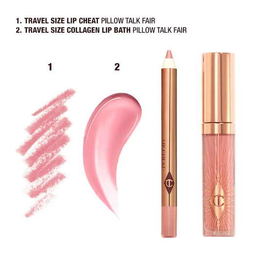 Charlotte Tilbury
Mini Pillow Talk Glossy Lip Duos Color: Fair