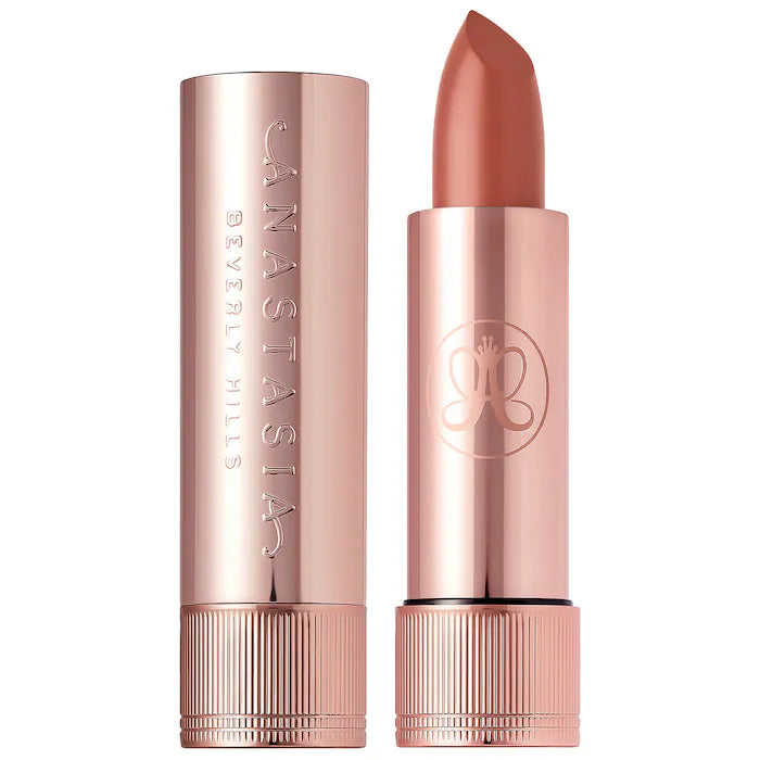 Anastasia Beverly Hills
Long-Wearing Satin Velvet Lipstick Color: Soft Brown - soft warm brown with a satin finish