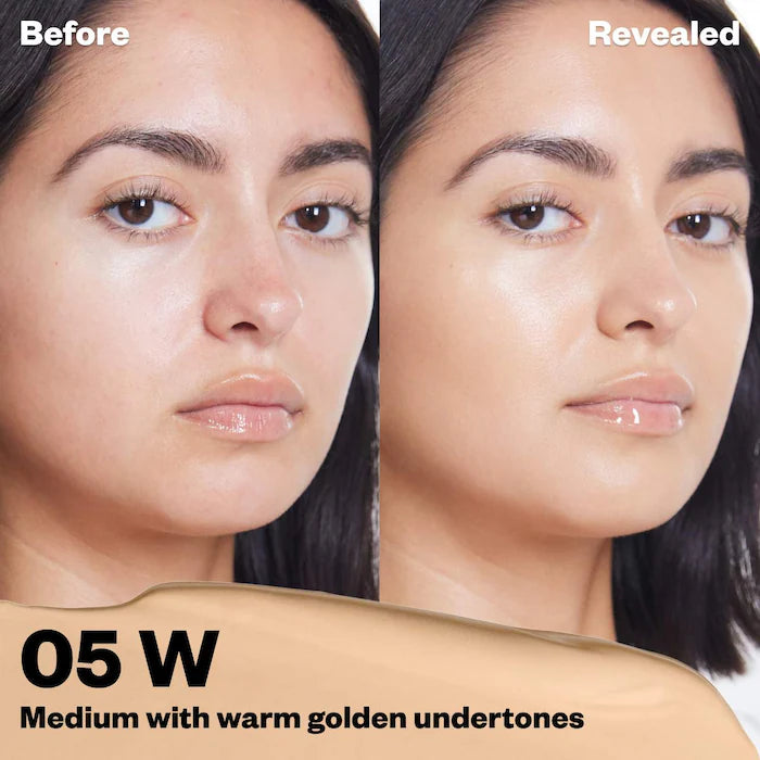 Kosas
Revealer Super Creamy + Brightening Concealer with Caffeine and Hyaluronic Acid Color: Tone 05 W - medium with golden undertones