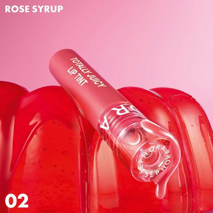 SEPHORA COLLECTION
Totally Juicy Lip Tint Color: 02 Rose Syrup - rosewood pink