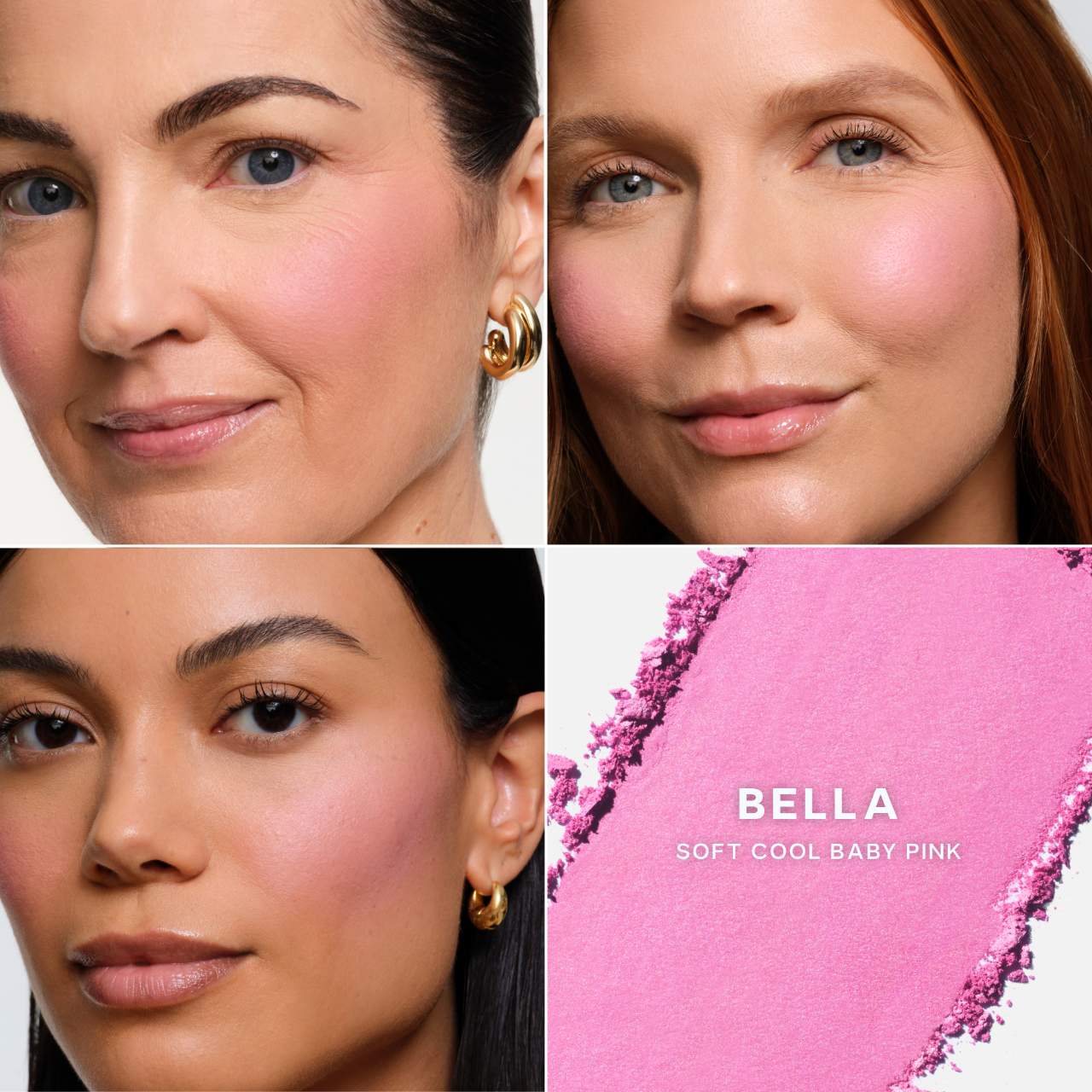 Saie
SuperSuede™ Talc-Free Powder Blush Color: Bella - soft cool baby pink