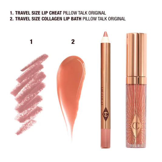 Charlotte Tilbury
Mini Pillow Talk Glossy Lip Duos Color: Original