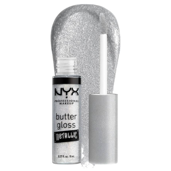 NYX Professional Makeup Butter Gloss Metallic metallic lip gloss shade 10 Ice