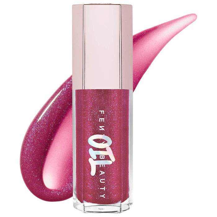 Fenty Beauty by Rihanna
Gloss Bomb Oil Luminizing Lip Oil 'N Gloss Color: Razzberry Jamz - sparkling bright berry