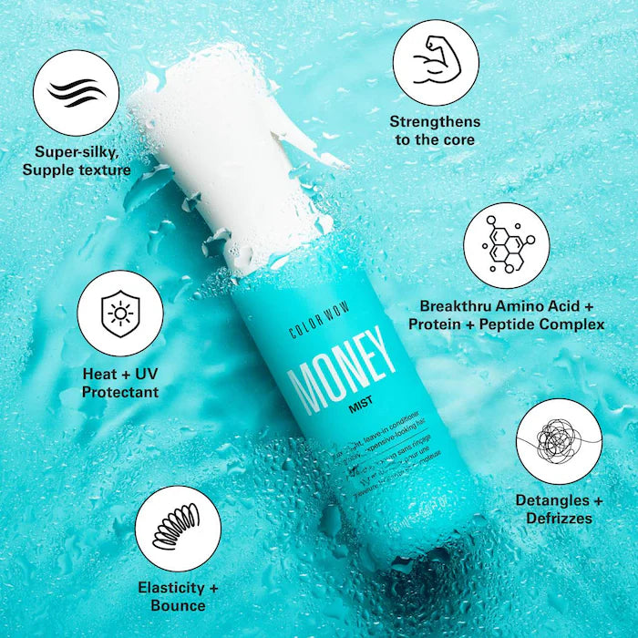 COLOR WOW
Money Mist Leave In Conditioner Size: 5 oz / 150 ml