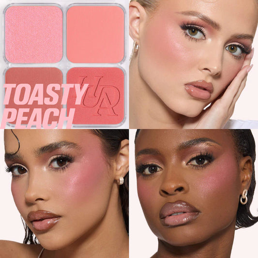 HUDA BEAUTY
Blush Filter Blurring Blushlighters Palette Color: Toasty Peach - A warm blend of peaches, coral, and golden terracotta tones